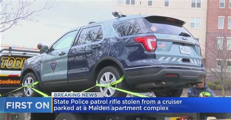 Patrol rifle, ammo stolen from state police cruiser in Malden